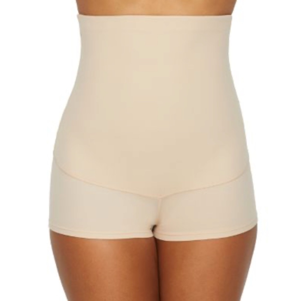 Maidenform Women's Firm Control High-Waist Moisture-Wicking Shapewear Boyshorts
